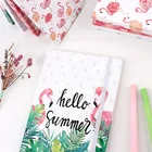 travelers vegan custom printing a5 200 page lay flat a6 a7 wholesale school 300 sheets notebook flamingo paper cover