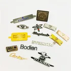 Factory price metal embossed logo label for handbag