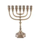 candle holder antique bronze plated metal decorating wedding 7 arms candelabra customizable candlestick holder