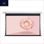 Remote Control 100 inch motorized projector screen 4k matte white pull-down projection screen