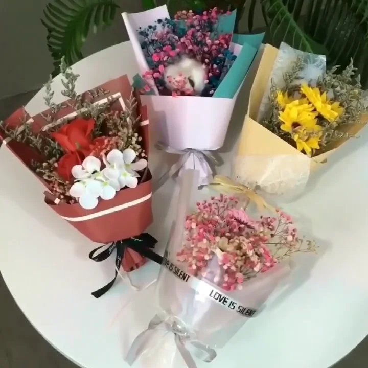 soap flowers rose bouquet gift box simulation rose valentines