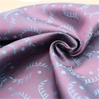 Organic garment curtain shirt floral linen cotton fabric digital print silk lining fabric