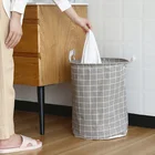Camp Laundry 2020 Kid Canvas Cotton Bathroom Dirty Basket With Handles