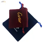 Velvet Pouch Drawstring Portable Black Flocking Fabric Gold Printing Custom Velvet Pouch Jewelry Drawstring Bag