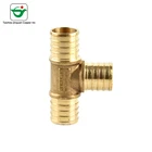 5 years lead free brass PEX equal tees pipe fittings with NSF certificated