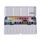 artist level half pan watercolor portable travel tin box paint set solid watercolour powder