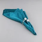 Party Decoration For Party Wholesale Satin Fabric Sanitary Napkin For Wedding Party Table Decoration Use Cloth Napkin