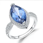 New Arrival Brand New Natural Mystic Quartz 925 Sterling Silver Rings Wedding Jewelry Rings