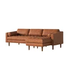 YASITE Modern Sectional Living Room Leather Sofa For Home
