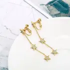 Star Earrings Earringsstar Earring For Women Star Tassel Earrings Clip-on Jewelry For Women Ladies