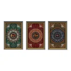 China made European light luxury retro atmosphere pattern jute canvas painting