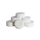 Custom Kitchen 100% Viscose Lint Free Disposable Tablet White Round Compressed Towel