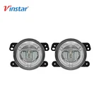 Vinstar 12V/24V Multifunctional LED Fog Light with DRL Light E-mark Approved Front Daytime Running Light for Jeep