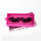 Private Packaging Wholesale Real Siberian Mink Strip Lashes Private Label Packaging 3D Mink Eyelashes