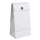 180g Art paper White matt stand up jewelry pouch in cosmetic bags & cases