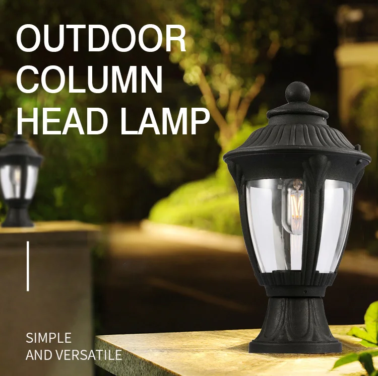 New Design Outdoor Lighting Decorative IP54 Garden Pillar Lights