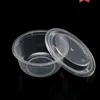 Disposable clear plastic packaging container fruit salad bowl with lid