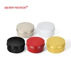 80ml 80g Cosmetic Face Cream Aluminum Tin Jar Luxury Makeup Loose Powder container can