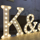 Liangtong party decor metal led bayonet bulb style vintage letters sign lights