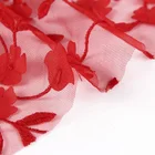 Wedding dress textiles cloth material polyester laser embroidery lace fabric