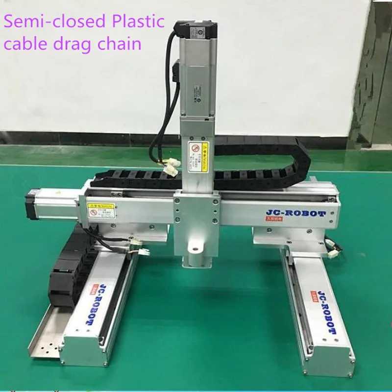 Semi-closed igus cable carrier