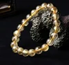 8cm Gold Rutilated Quartz Elastic Bracelet