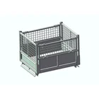 Foldable Hot Dip Galvanizing Pallet Containers Metal Box Wire Mesh Storage Cage