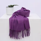 Latest Design Women Solid Color Warm Imitate Pashmina Cashmere Scarf Women Hijab Winter Scarf Cashmere Shawl Nepal