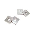 ANSI/ASME B 18.2.2 Steel 1/4 5/16 3/8 SS316 SS304 Square Machine Threaded Screw Flange Nuts