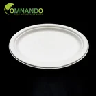 7 inch Round Disposable Tableware Sugarcane Bagasse round Plates