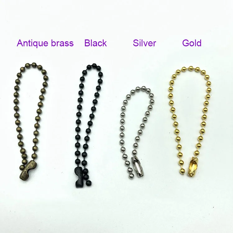 yiwu shuoke crafts factory price high quality iron brass stainless steel bead ball chain