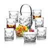 Garbo New designs 9pcs glassware set with 1pc ice bucket and 2pcs salad bowls and 6pcs tumblers