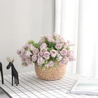 Wholesale 5 Color 10 head Artificial roses Flower bouquet nordic Outdoor wedding decoration artificial roses