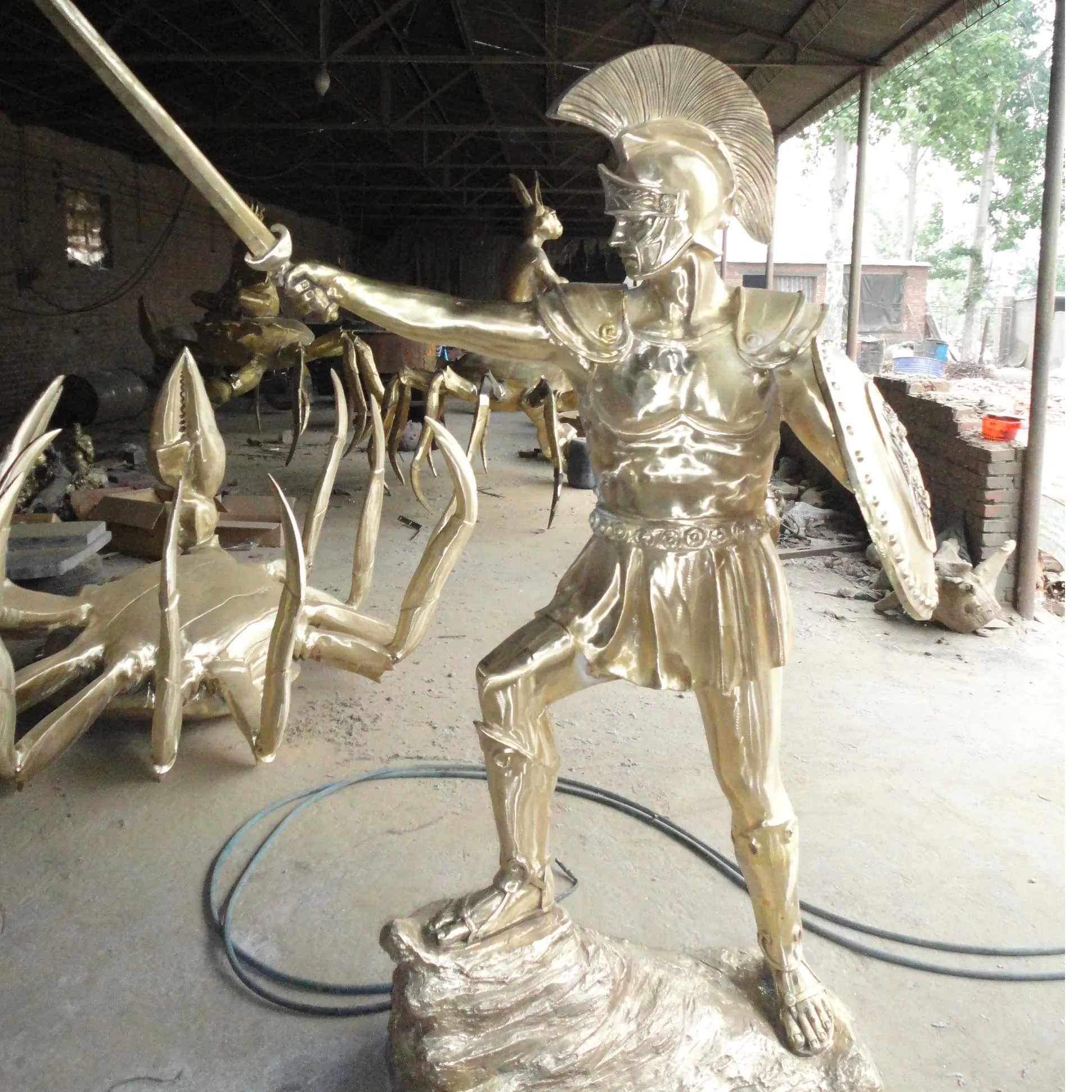 Life size cast bronze sculpture for home and garden decoration