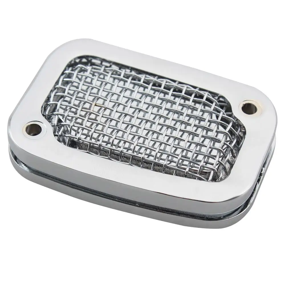 Chrome Front Brake Fluid Reservoir Cover Master Cylinder For Harley Softail Fat Bob FXFB Fat Boy FLSTF Heritage Classic Slim