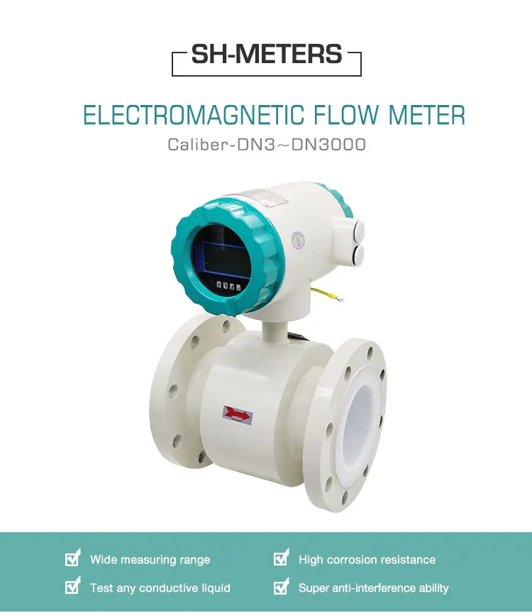 Digital Anti-corrosion double electric grade electromagnetic flow meter