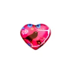 3D custom made wholesale Calligraphy supplies crystal glass souvenir high quality Heart-shaped Paperweight