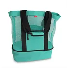 Hot sell tote foldable lunch fruit campingIce mesh beach Bag