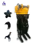 Yantai Ligong 360 Degree Rotating Hydraulic Grapple for Kobelco SK120 SK135