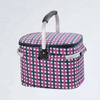 Thermal Insulated Cooler Bags Foldable Picnic Bag Portable Basket Bag
