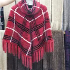 Factory Direct Wholesale fur trim pashmina shawl winter wraps and shawls fur shawl