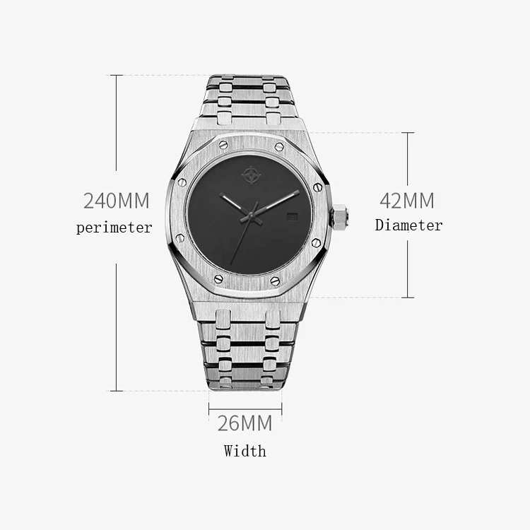 stainless steel watch