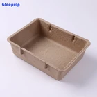 Disposable biodegradable Degradable Customized Earth friendly Pulp cat litter box