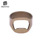 wholesale metal craft various color finger beer stainless steel bottle opener ring