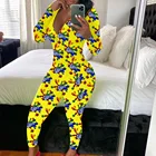 Sexy Sleepwear Women 2020 New Arrival Sexy V Neck Long Pants Sleepwear Loungewear Onesie Pajamas For Women