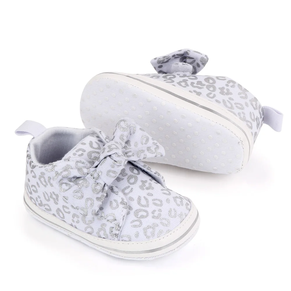 Spring and Autumn Baby Leopard First Walkers Shoes Soft Sole Canvas Sports Sneakers Toddler Loafers factory