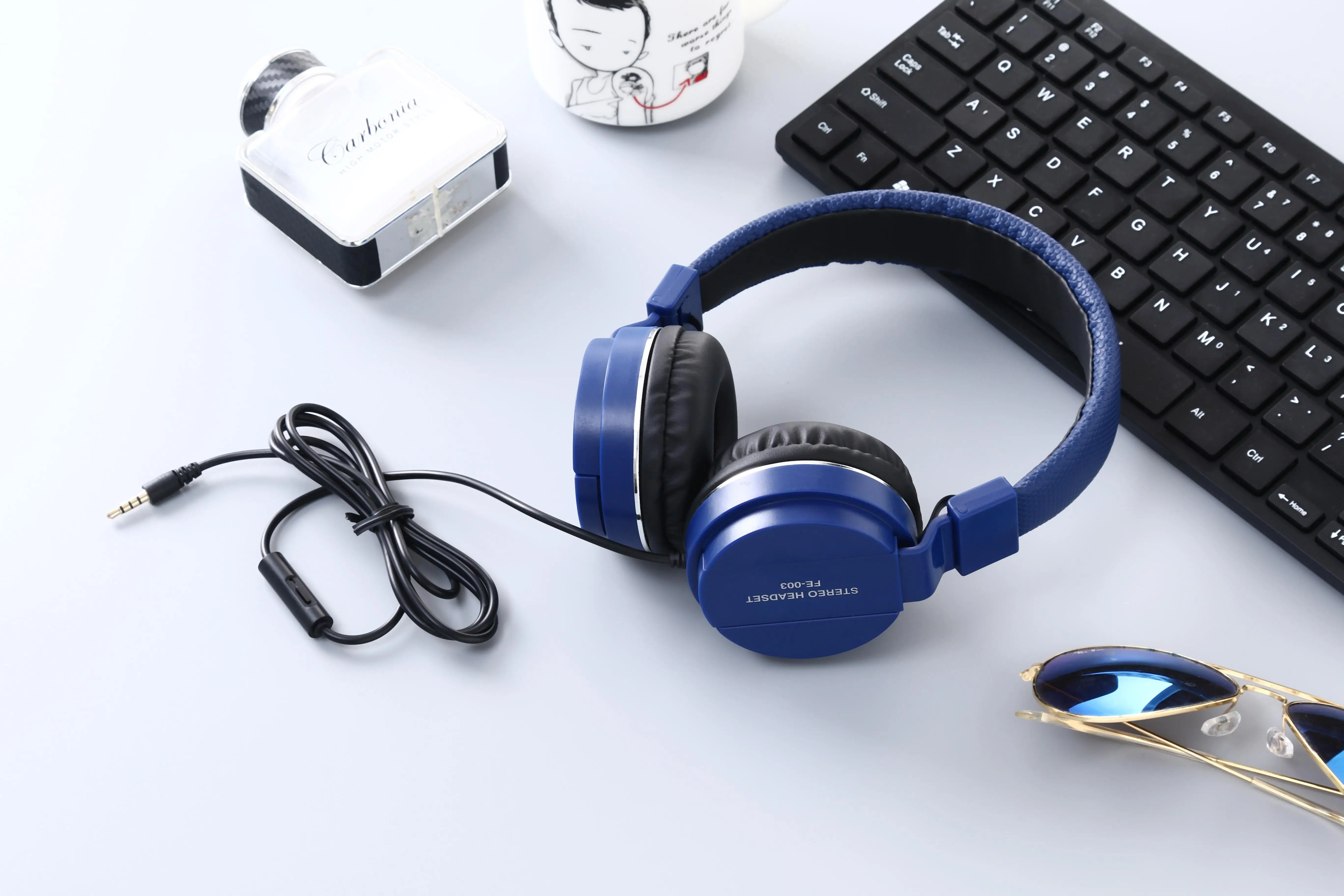 China electronic factory oem headset mobile phone wired stereo headphone - ANKUX.COM