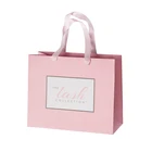 custom wholesale fashion elegant wedding party holiday white paper shopping bag with logo