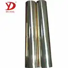 shining light gold hot stamping foil for satin ribbon heat transfer,printing with glue first,customize order is acceptable