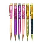Pen Gift Pens New Design Liquid Foil Metal Ball Pen Gift Promotion Floating Pen DIY Glitter Ballpoint Pens